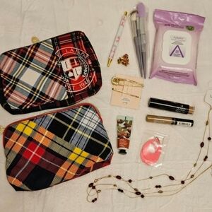 Bundle! Passport Loft necklace bundle of 13, makeup case. Lots of gifts